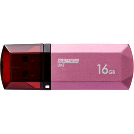 アドテック　USB2．0　キャップ式フラッシュメモリ　16GB　パッションピンク　AD−UKTPP16G−U2R　1個