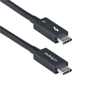 �y����񂹕i�z StarTech�Dcom�@Thunderbolt�@5�P�[�u���@50cm�@�u���b�N�@TBLT5MM50CM240W�@1�{ �y���������z
