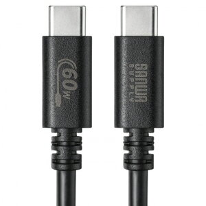 �y����񂹕i�z �T�����T�v���C�@USB2�D0�@PD60W�Ή��@Type�|C�P�[�u���@�u���b�N�@3m�iRoHS�w��10�����j�@KU�|CCP6030BK�@1�{