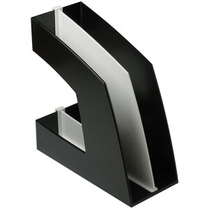 ソニック ファイルボックス 仕切板付 A4タテ 背幅107mm ブラック FB−708−D 1個