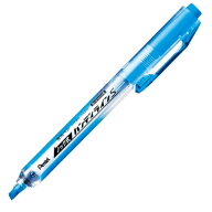 アストラム（ぺんてる）　蛍光ペン　ノック式ハンディラインS　スカイブルー　SXNS15−S　1本