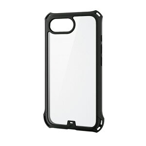 �y����񂹕i�z �G���R���@iPhone�@16e�@ZEROSHOCK�@�P�[�X�@�t���[���J���[�@���^���X�e�b�J�[�t�@�u���b�N�@PM�|A25SZEROFCBK�@1�� �y���������z