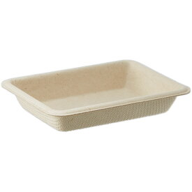 アヅミ産業　紙製小皿　未晒　8E18－22　1パック（100枚）
