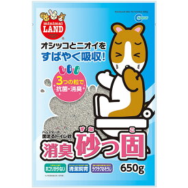 【お取寄せ品】 マルカン　ハムスターの固まるトイレ砂　消臭砂っ固　650g　1パック