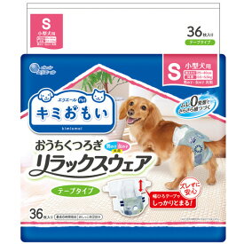 【お取寄せ品】 大王製紙　エリエールPet　キミおもい　おうちくつろぎリラックスウェア　S　1パック（36枚）