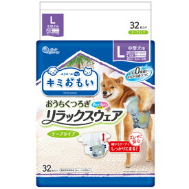 【お取寄せ品】 大王製紙　エリエールPet　キミおもい　おうちくつろぎリラックスウェア　L　1パック（32枚）