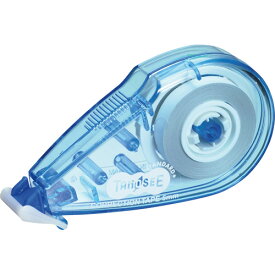 TANOSEE　修正テープ（使い切り）　5mm幅×8m　ブルー　1セット（20個）