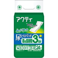日本製紙クレシア　アクティ　尿とりパッド　昼用・長時間3回分　1セット（144枚：24枚×6パック） 【送…