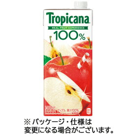 【お取寄せ品】 キリンビバレッジ　トロピカーナ　100％ジュース　アップル　1L　紙パック　1ケース（6本）