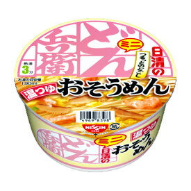 【お取寄せ品】 日清食品　日清のどん兵衛　温つゆおそうめんミニ　35g　1ケース（24食） 【送料無料】