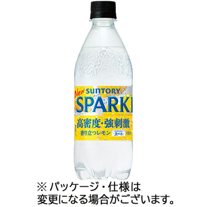 楽天市場】サントリー 天然水スパークリングレモン 500ml ペット 