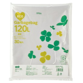 TANOSEE　ポリエチレン収集袋　透明　120L　1セット（180枚：30枚×6パック） 【送料無料】
