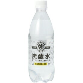 友桝飲料　強炭酸水　500ml　ペットボトル　1ケース（24本）