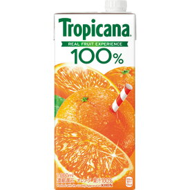 【お取寄せ品】 キリンビバレッジ　トロピカーナ　100％ジュース　オレンジ　1L　紙パック　1セット（12本：6本×2ケース） 【送料無料】