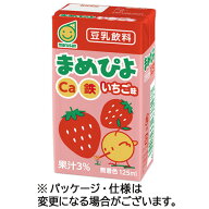 【24本】マルサンアイ　まめぴよ　いちご味　125mL　紙パック　1ケース（24本）
