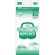 カミ商事　エルモア　いちばん　パンツ　ボクサータイプ　L　1セット（72枚：18枚×4パック） 【送料無料】