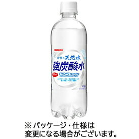 サンガリア　伊賀の天然水　強炭酸水　500ml　ペットボトル　1セット（72本：24本×3ケース） 【送料無料】