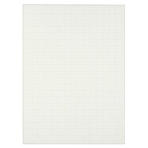 TANOSEE 模造紙(プルタイプ) 本体 788×1085mm 50mm方眼 再生ホワイト 1ケース(20枚)