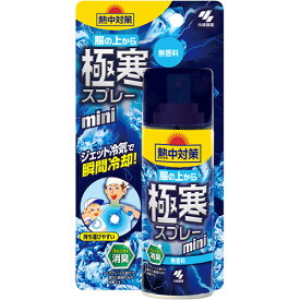 小林製薬　熱中対策　服の上から極寒スプレー　mini　無香料　93ml　1本