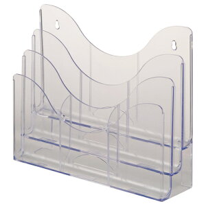 クルーズ スマートスタンド 仕切り2個付 クリア CR390201 1セット(3個) 【送料無料】【代引・時間指定不可】