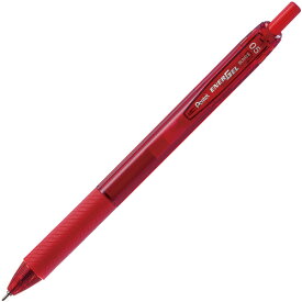 ぺんてる　ゲルインキボールペン　エナージェルエス　0．5mm　赤　BLN125−B　1セット（10本）