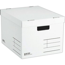 コクヨ　収納ボックス（NEOS）　Lサイズ　フタ付き　ホワイト　A4－NELB－W　1セット（10個） 【送料無料】