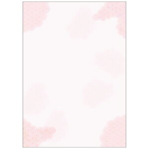 【お取寄せ品】 ササガワ OA対応和柄用紙 和ごころ A4判 桃紗綾雲 4−1000 1セット(50枚:10枚×5冊)