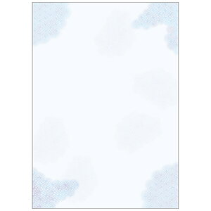 【お取寄せ品】 ササガワ OA対応和柄用紙 和ごころ A4判 青紗綾雲 4−1001 1セット(50枚:10枚×5冊)