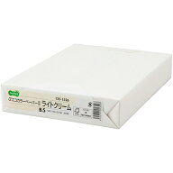 TANOSEE　αエコカラーペーパーII　B5　ライトクリーム　1セット（2500枚：500枚×5冊）