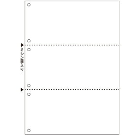 TANOSEE　マルチプリンタ帳票（スーパーエコノミー）　A4　白紙　3面　6穴　1セット（2500枚：100枚×25冊） 【送料無料】