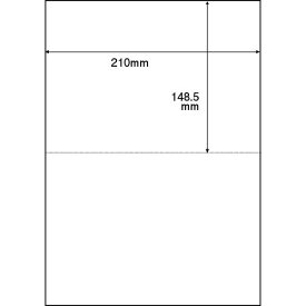 TANOSEE　領収書用紙　A4　2面　1セット（2500枚：500枚×5箱） 【送料無料】