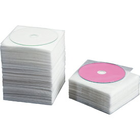 TANOSEE　CD・DVD不織布ケース　片面1枚収納　1セット（500枚：100枚×5パック）