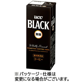 UCC　BLACK　無糖　200ml　紙パック　1ケース（24本）
