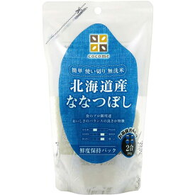 【お取寄せ品】 はくばく　北海道産　ななつぼし　無洗米　2合（290g）　1ケース（6袋）