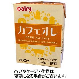 【お取寄せ品】 南日本酪農協同　デーリィ　カフェオレ　200ml　紙パック　1ケース（24本）