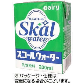 【お取寄せ品】 南日本酪農協同　デーリィ　スコールウォーター　200ml　紙パック　1ケース（24本）