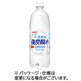 サンガリア　伊賀の天然水　強炭酸水　1L　ペットボトル　1ケース（12本）