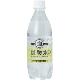 友桝飲料　強炭酸水レモン　500ml　ペットボトル　1セット（72本：24本×3ケース） 【送料無料】