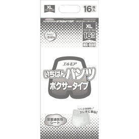 カミ商事　エルモア　いちばん　パンツ　ボクサータイプ　XL　1セット（64枚：16枚×4パック） 【送料無料】