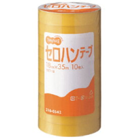 TANOSEE　セロハンテープ　18mm×35m　1セット（200巻：10巻×20パック） 【送料無料】