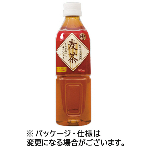 【58%OFF!】富永貿易　神戸茶房　麦茶　５００ｍｌ　ペットボトル　１セット（７２本：２４本×３ケース） 