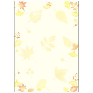 【お取寄せ品】 ササガワ OA対応和柄用紙 和ごころ A4判 落ち葉 4−1035 1セット(50枚:10枚×5冊)