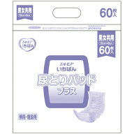 カミ商事　エルモア　いちばん　尿とりパッドプラス　男女共用　1セット（360枚：60枚×6パック） 【送料…