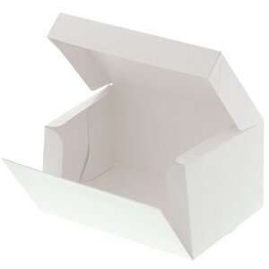 【お取寄せ品】 シモジマ HEIKO サイドオープンケーキ箱 3号 白 ポケット付 #004260002 1セット(200枚:10枚×20パック) 【送料無料】