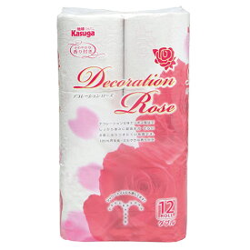 Kasuga（カスガ）　デコレーションローズ　ピンク　ダブル　芯あり　25m　1セット（96ロール：12ロール×8パック） 【送料無料】