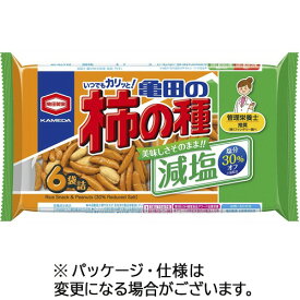 亀田製菓　減塩　亀田の柿の種　164g（6袋）／パック　1セット（12パック） 【送料無料】