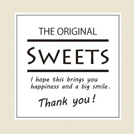 【お取寄せ品】 シモジマ　HEIKO　ギフトシール　Sweets　スクエアホワイト　＃007062311　1セット（900片：90片×10パック） 【送料無料】