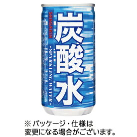 サンガリア　炭酸水　185ml　缶　1セット（120本：30本×4ケース） 【送料無料】