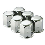 【Pa-manオリジナル】 ナットキャップ ホイールナットカバー 41mm 6個入 トラック 中型車 リア用 ステン…