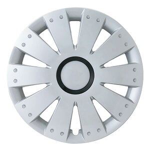 【Pa-manオリジナル】 ホイールカバー ホイルキャップ 13インチ ABS 4枚入 シルバー/ブラック スチールホイール用 外装 軽・乗用車 パーマン 1293SB